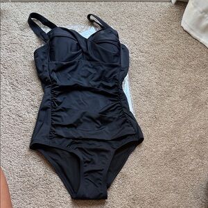 Elegant Black One-Piece Swimsuit